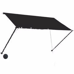vidaXL Tenda da Sole Retrattile con LED 250x150 cm Antracite - Vista aggiuntiva 3