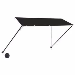 vidaXL Tenda da Sole Retrattile con LED 300x150 cm Antracite - Vista aggiuntiva 3