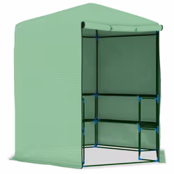 vidaXL Serra con Ripiani in Acciaio 227x223 cm - Vista aggiuntiva 3