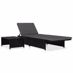 VidaXL 47402 sedia da esterno Salone Seduta imbottita Vetro, Rattan sintetico, Acciaio - Vista aggiuntiva 4