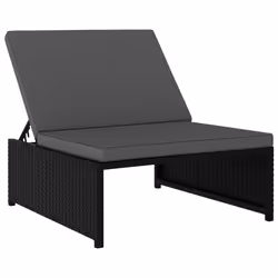 VidaXL 47402 sedia da esterno Salone Seduta imbottita Vetro, Rattan sintetico, Acciaio - Vista aggiuntiva 5