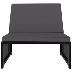 VidaXL 47402 sedia da esterno Salone Seduta imbottita Vetro, Rattan sintetico, Acciaio - Vista aggiuntiva 7