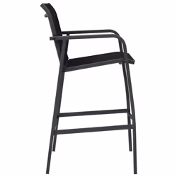 VidaXL 48116 sedia da esterno Terrazzo Tessile Nero - Vista aggiuntiva 4