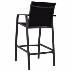 VidaXL 48116 sedia da esterno Terrazzo Tessile Nero - Vista aggiuntiva 5