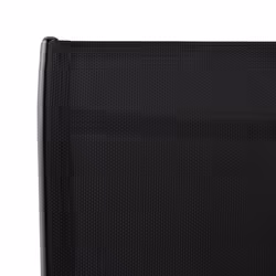 VidaXL 48117 sedia da esterno Terrazzo Acciaio, Tessile Nero - Vista aggiuntiva 6