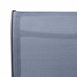 VidaXL 48118 sedia da esterno Terrazzo Acciaio, Tessile Grigio - Vista aggiuntiva 6