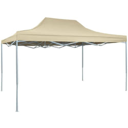 Vidaxl - Gazebo Professionale Pieghevole 3x4m Acciaio Crema 29316