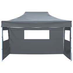 vidaXL Gazebo Professionale Pieghevole 3 Pareti 3x4m Acciaio Antracite - Vista aggiuntiva 3