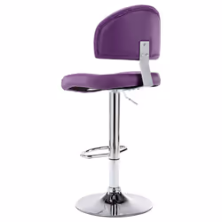 vidaXL Sgabelli da Bar 2 pz Viola in Similpelle - Vista aggiuntiva 3