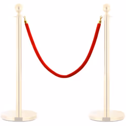 Mantenete le folle in linea con l'eleganza e lo stile di queste corde per colonnine in velluto. La corda può fornire le barri ...