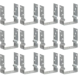 Picchetti per Recinzione 12pz Argento 12x6x15cm Acciaio Zincato Vidaxl