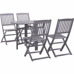 Questo set da pranzo in legno emana un fascino rustico e diventerà il punto focale del vostro spazio all'aperto. Sia il tavol ...
