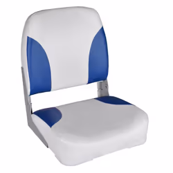Sedili per Barca 2 pz Pieghevoli Cuscino Blu-Bianco 41x36x48 cmcod mxl 95340 - Vista aggiuntiva 2