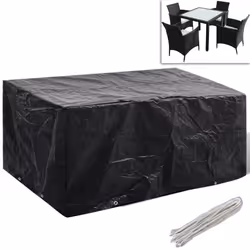 Coperture Arredi Giardino 2pz Polyrattan 4 Persone 180x140cmcod mxl 95339 - Vista aggiuntiva 2