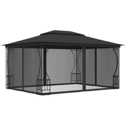 Vidaxl - Gazebo con Rete 300x400x265 cm Antracite 8481