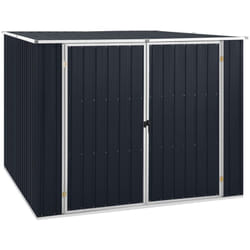 Capanno da Giardino Antracite 195x198x159 cm in Acciaio Zincato Vidaxl 9579