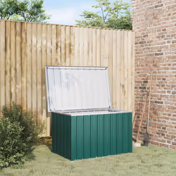 vidaXL Baule da giardino verde 109x67x65 cm - Vista aggiuntiva 3