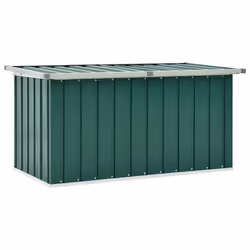 vidaXL Baule da giardino verde 129x67x65 cm - Vista aggiuntiva 2