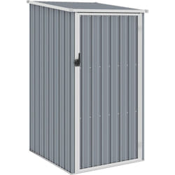 Capanno da Giardino Grigio 87x98x159 cm in Acciaio Zincato Vidaxl 8479