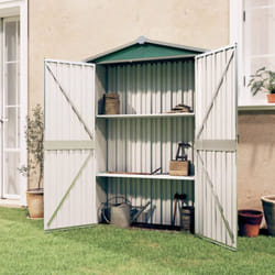 Capanno da Giardino Verde 116x45x175 cm in Acciaio Zincato Vidaxl 6279