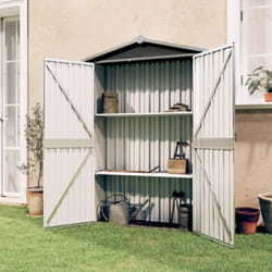 Capanno da Giardino Antracite 116x45x175cm in Acciaio Zincato Vidaxl 39422
