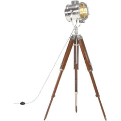 Vidaxl - Lampada da Terra a Treppiede Legno Massello di Mango 165 cm 29503