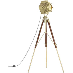 Lampada da Terra a Treppiede Legno Massello di Mango 193 cm vidaXL 76589