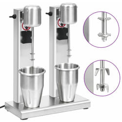 Frullatore per Milkshake con Tazza in Acciaio Inox 2 tipi di Velocità Argento vari modelli modelli : 2 l