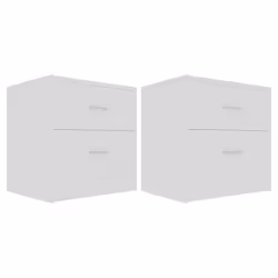 VidaXL 801036, Bianco, Legno, 400 mm, 300 mm, 400 mm, 2 pz