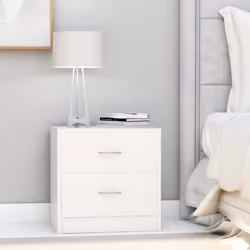 VidaXL 801036 comodino Bianco