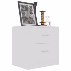 VidaXL 801036 comodino Bianco - Vista aggiuntiva 4