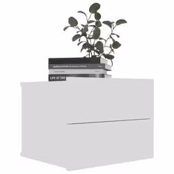 VidaXL 801054 comodino Bianco - Vista aggiuntiva 4