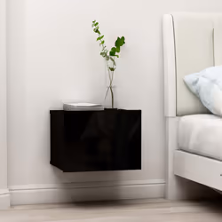 VidaXL 801055 comodino Nero