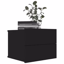 VidaXL 801055 comodino Nero