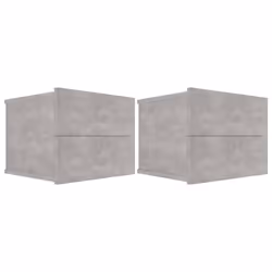 VidaXL 801062, Colore cemento, Legno, 400 mm, 300 mm, 300 mm, 2 pz
