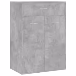 vidaXL Scarpiera Grigio Cemento 60x35x84 cm in Legno Multistrato - Vista aggiuntiva 2
