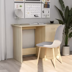 La nostra scrivania elegante e moderna sarà un'aggiunta pratica alla vostra area studio o lavoro! Realizzata in legno multist ...
