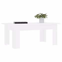 vidaXL Tavolino da Salotto Bianco 100x60x42 cm in Legno Multistrato - Vista aggiuntiva 3
