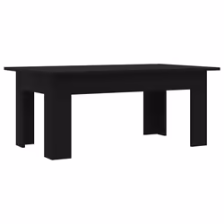 vidaXL Tavolino da Salotto Nero 100x60x42 cm in Legno Multistrato - Vista aggiuntiva 2