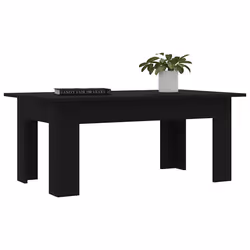 vidaXL Tavolino da Salotto Nero 100x60x42 cm in Legno Multistrato - Vista aggiuntiva 3