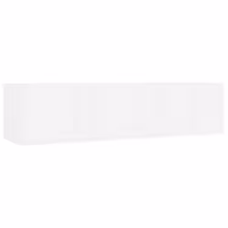 Scaffale Porta CD a Parete Bianco 75x18x18 cm in Multistratocod mxl 97366 - Vista aggiuntiva 2