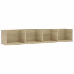 Scaffale Porta CD Parete Rovere Sonoma 100x18x18 cm Multistratocod mxl 129528