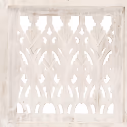 Divisorio 5 Pannelli Intagliato Bianco 200x165cm Mango Massellocod mxl 95290 - Vista aggiuntiva 3