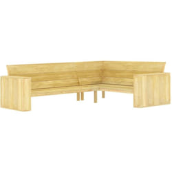 Vidaxl - Panchina Angolare da Giardino 239cm in Legno di Pino Impregnato