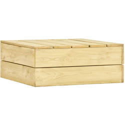 Tavolo da Giardino, Tavolo da Balcone 75x75x31 cm in Legno di Pino Impregnato Vidaxl 9391