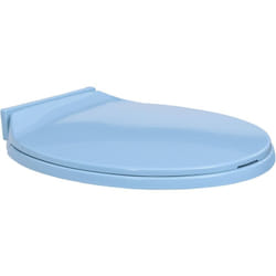 Tavoletta wc a Chiusura Ammortizzata e superficie antigraffio Ovale vari colori colore : blu
