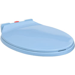 Copriwater Chiusura Ammortizzata e Sgancio Rapido Blu Ovale Vidaxl 3132