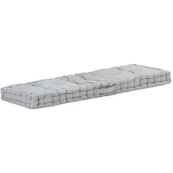 Cuscino per Pallet e Pavimento in Cotone 120x40x7 cm Grigio Vidaxl 69241