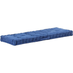 Cuscino per Pallet e Pavimento in Cotone 120x40x7 cm Blu Chiaro Vidaxl 78342