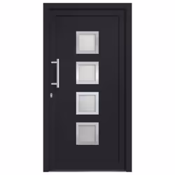 vidaXL Porta di Ingresso Antracite 108x200 cm - Vista aggiuntiva 3